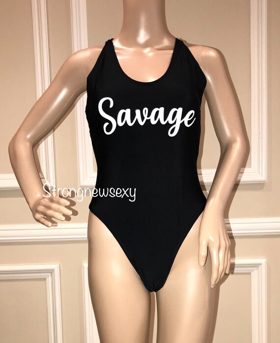 savage one piece bathing suit