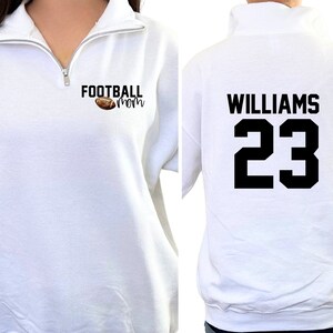 Personalized Football Mom Sweatshirt, Game Day Apparel, Personalized Sports Mom Sweatshirt, Football Game Day, Custom Team Mom Sweatshirt