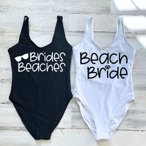 Beach Bride Swimsuit, Bachelorette Swimsuit, Bridal Swimsuit Gifts, One Piece Swimsuit, Bride Squad Swimsuit, Bridesmaid Swimsuit,