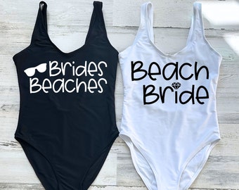 Beach Bride Swimsuit, Bachelorette Swimsuit, Bridal Swimsuit Gifts, One Piece Swimsuit, Bride Squad Swimsuit, Bridesmaid Swimsuit,