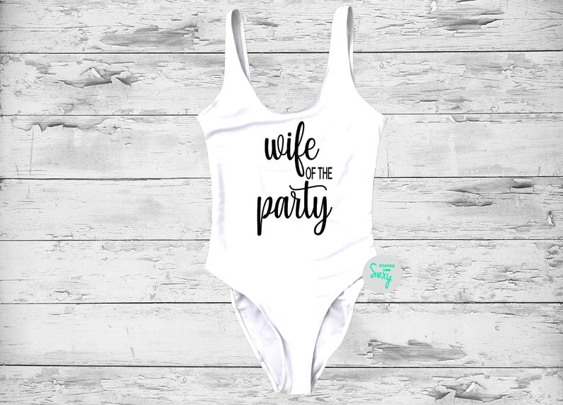 wife of the party bathing suit