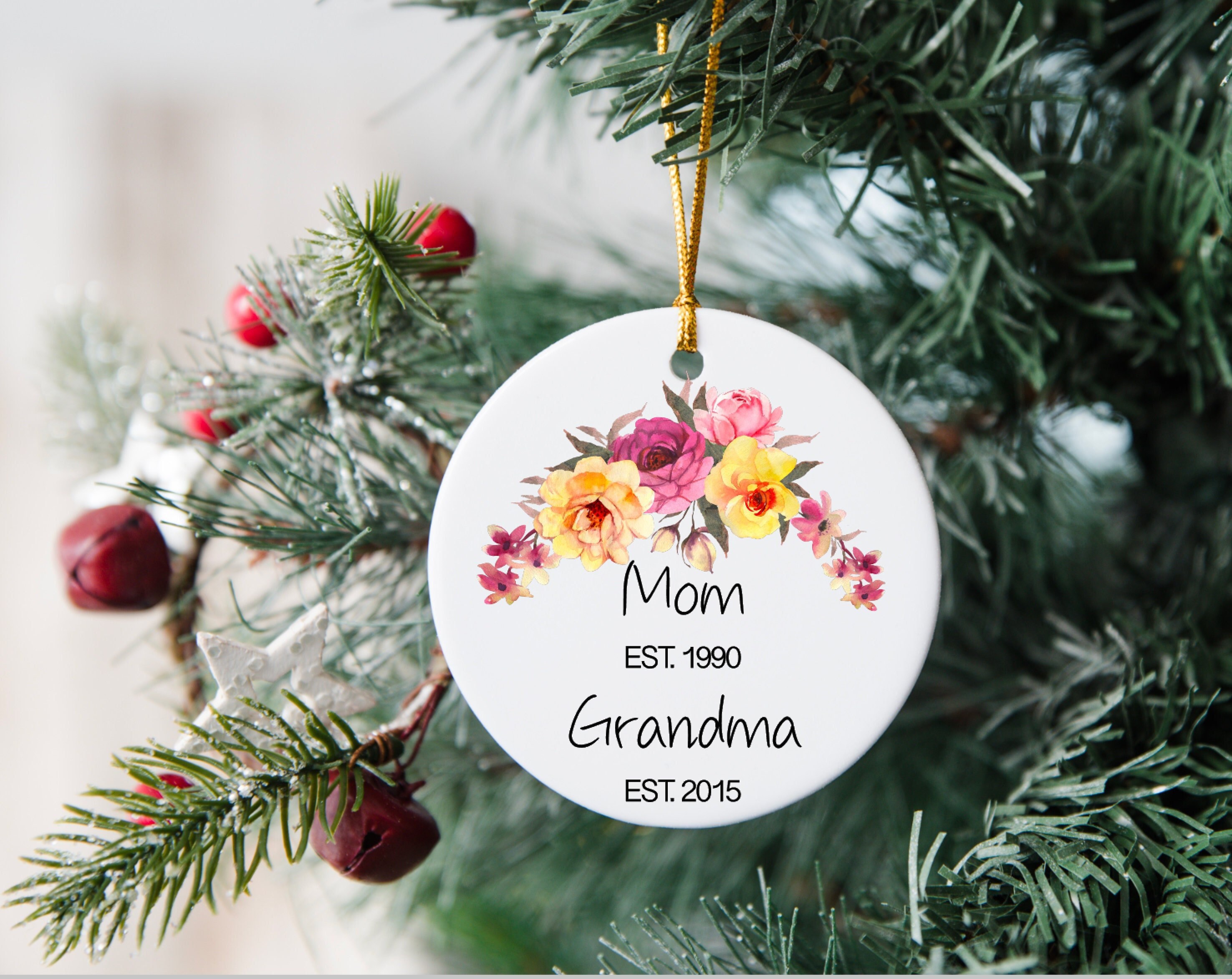 Grandma Ornament. Personalized New Grandma Christmas Ornament. 52