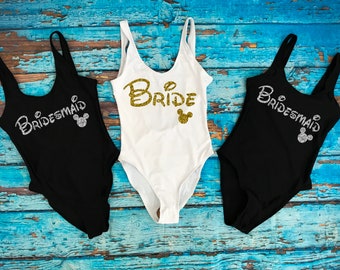 Bride Bathing Suit. Bride Swim. Bachelorette Bathing Suit. 010822 Honeymoon Swimwear. Bride Swimsuit. One Piece Swimsuit. Bridesmaid Swim.