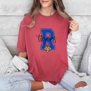 Custom Mascot Shirt, Custom Team Mascot Comfort Colors Shirts, Custom School Shirt, Custom Team Shirt, Custom Sport Shirt, Team Spirit Shirt