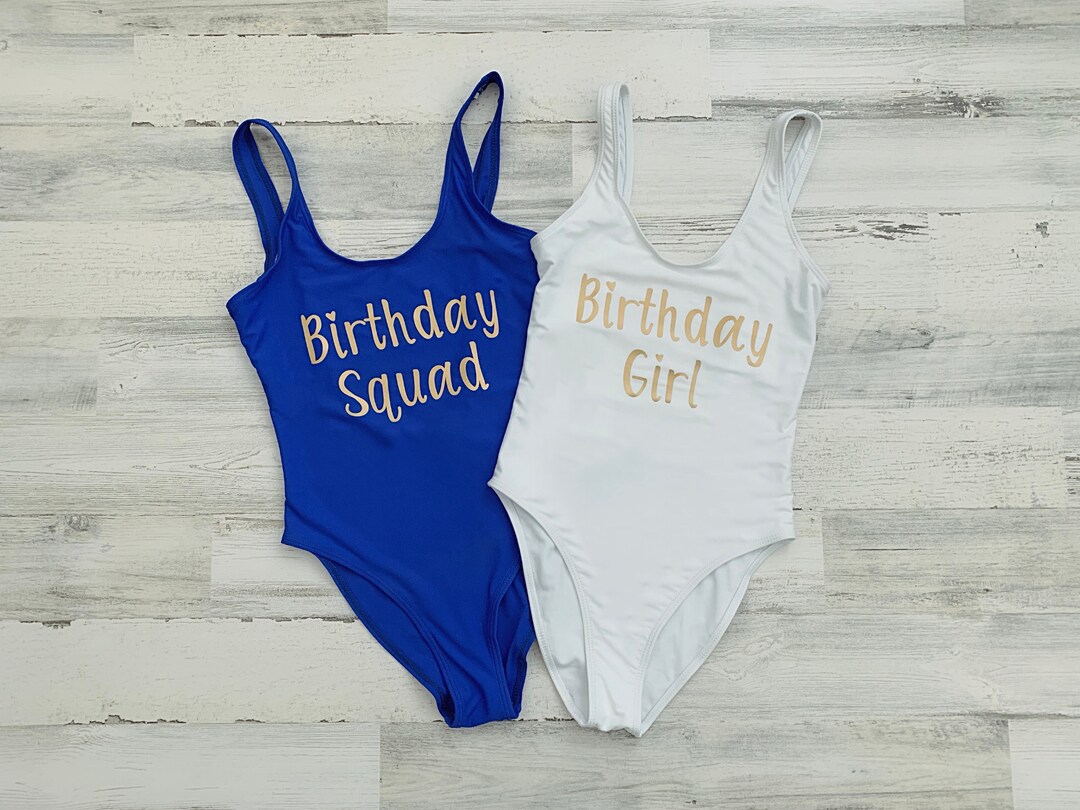Birthday Girl Swimsuit. Birthday Swimwear. One Piece Swim. Etsy