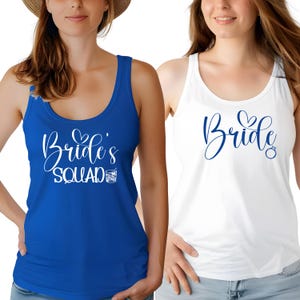 Brautjungfer Tank Top, Braut Tank Top, Team Braut Tank Top, Hochzeit Tank Top, Braut Tank Top, Stamm Tank Top, Junggesellinnenparty Tank Top, Kader