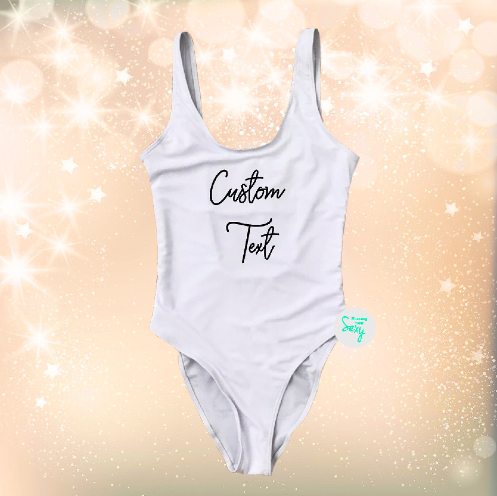 Texte personnalisé Maillots de bain personnalisés. Bride Squad Etsy