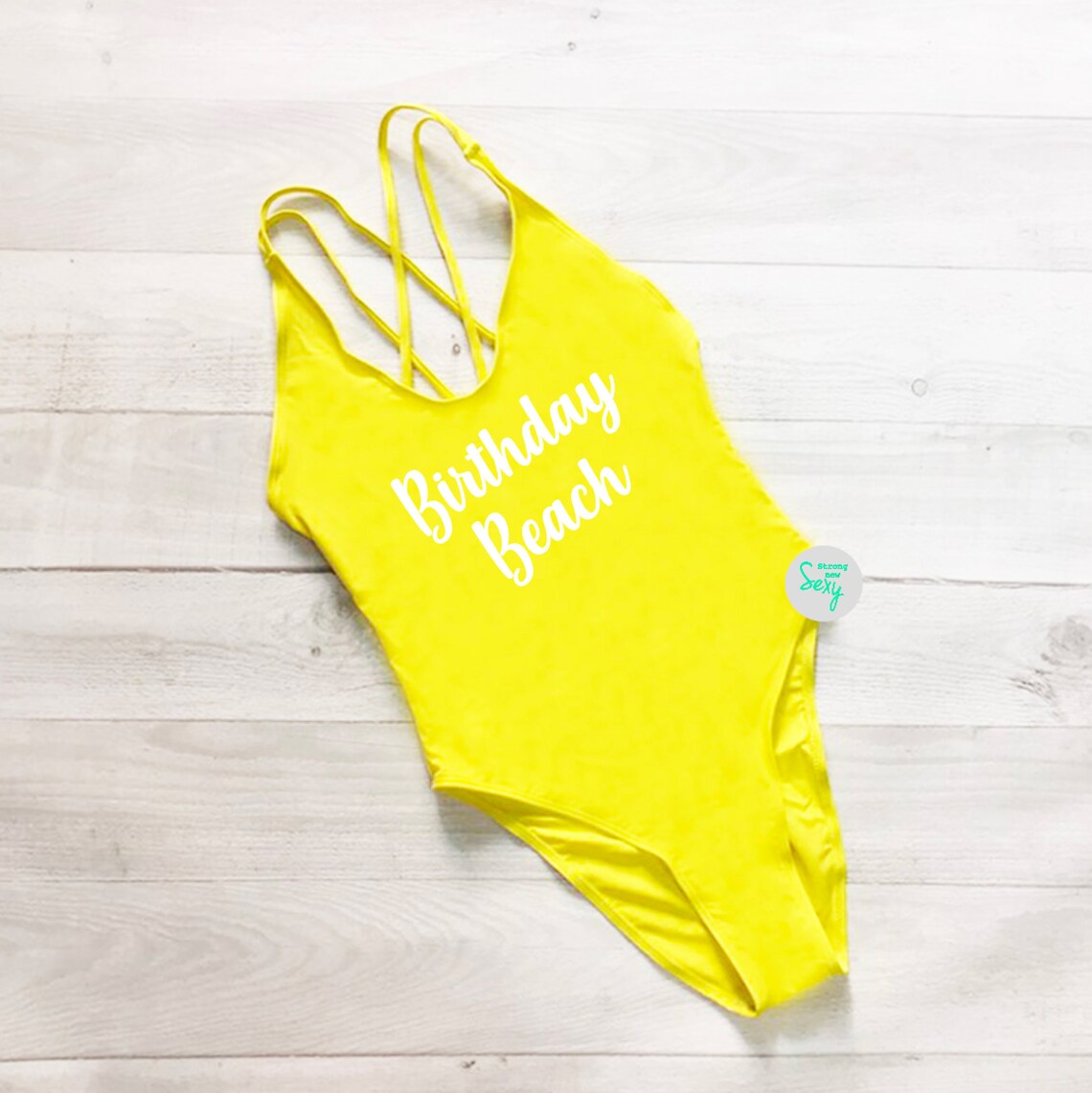Birthday Beach Swimsuit. Bachelorette Bathing Suit. Birthday Etsy