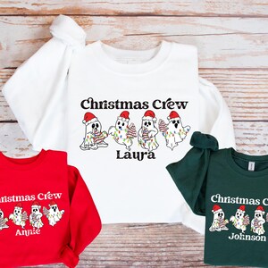 Personalized Christmas Sweatshirt, Custom Name Matching Family Sweatshirts, Custom Christmas Family Hoodie, Custom Christmas Tee,