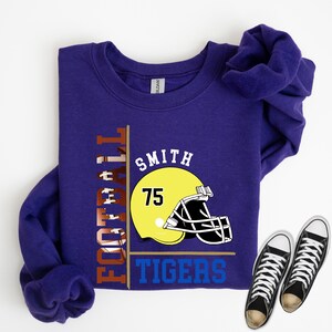 Custom Team Name Sweatshirt, Christmas Gift Idea, School Spirit Sweatshirt, Spirit Sweatshirt, Custom School Mascot Sweatshirt, Gift for Mom