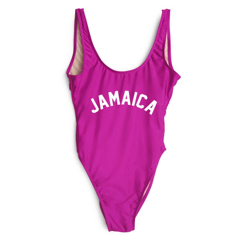 Jamaica Bathing Suit. Bachelorette Swimsuit. One Piece ...
