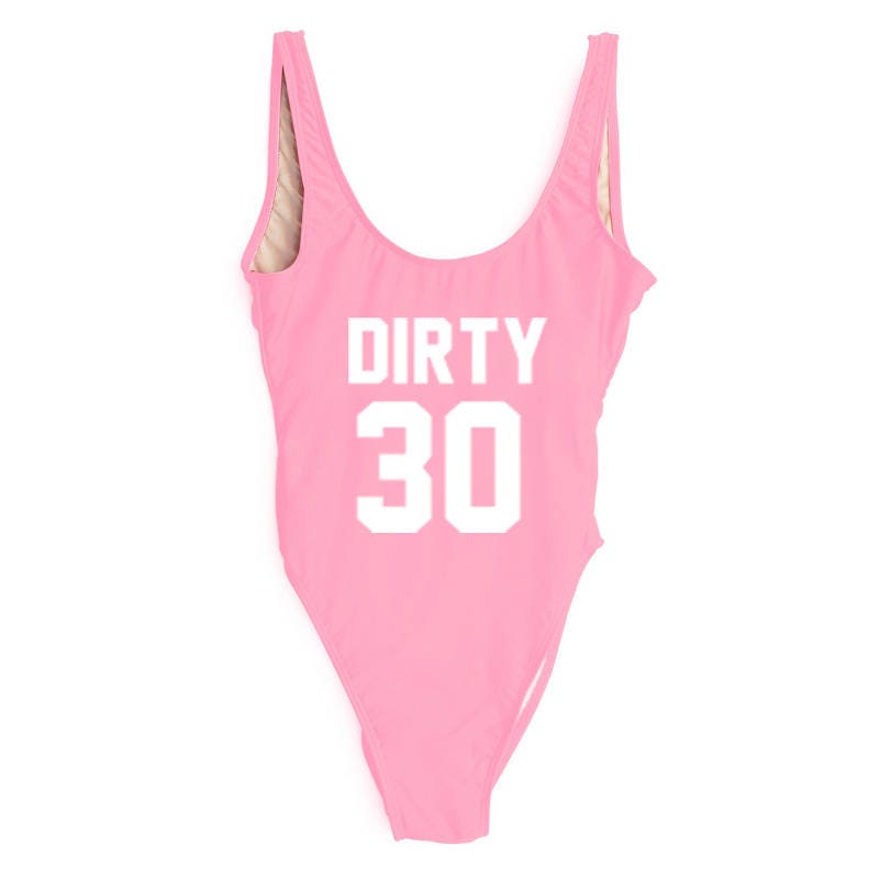 Dirty 30 Swim. Fun Bathing Suit. Bathing Suit.dirty 30 Bathing | Etsy