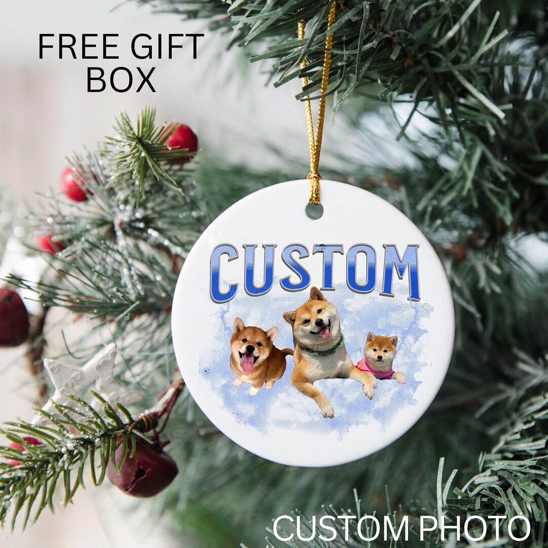 Personalized Pet Ornament, Pet Portrait Ornament, Dog Ornament, Custom