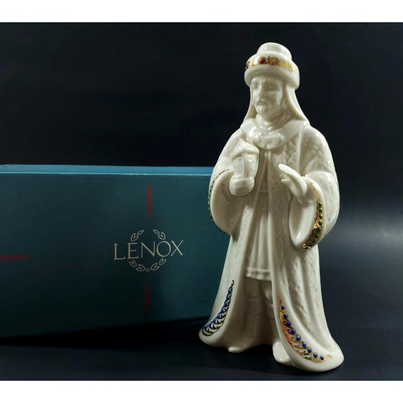 Lenox China Jewels Nativity Christmas Figurine 1994 King Gaspar Wiseman w Box