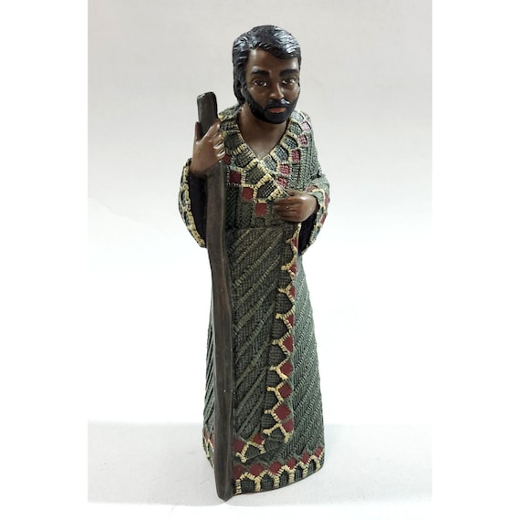 Vintage 1997 Mahogany Miracle African American Nativity Enesco Parastone Joseph