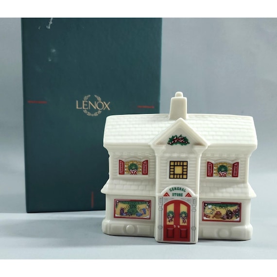 Vintage 1992 Lenox Holiday Village Collection Christmas K Kringle General Store