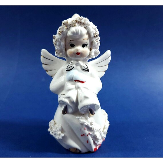 Vintage Relco Christmas Ermine Angel Single Salt/Pepper Shaker Replacement