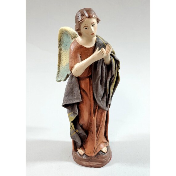 Vintage J Puig Llobera Spain Holy Family Nativity Angel Figurine