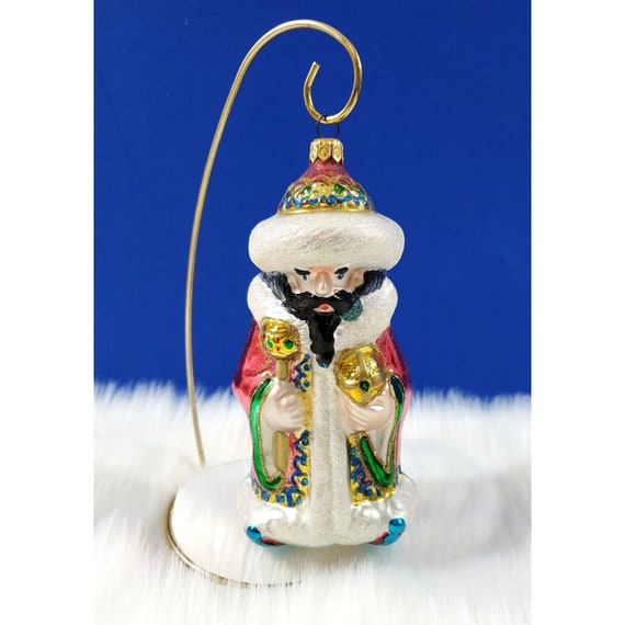 Kurt Adler Polonaise Collection Russian Czar King Glass Christmas Ornament