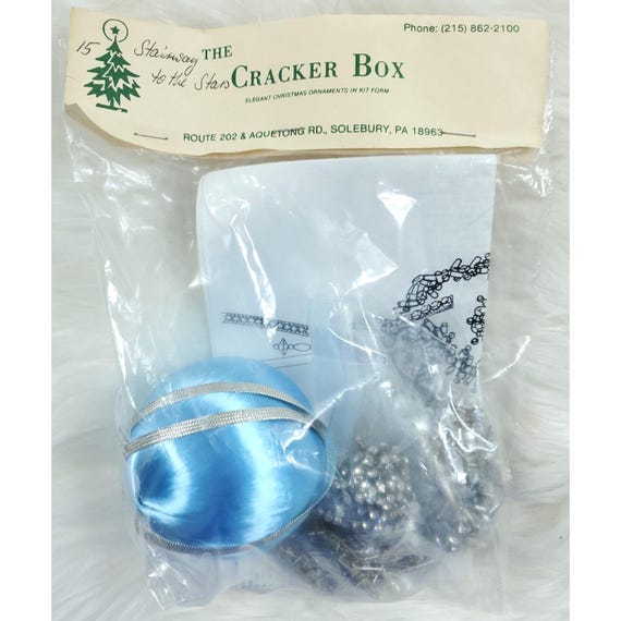 Cracker Box Golden Oldie Ornament Kit Christmas Stairway to the Stars Rhinestone