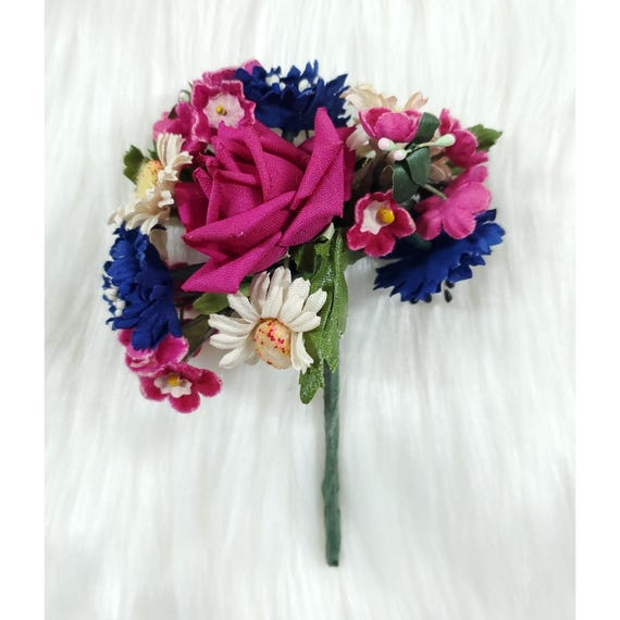 Vintage 50s Flower Floral Corsage Rose Daisy Bea West Japan