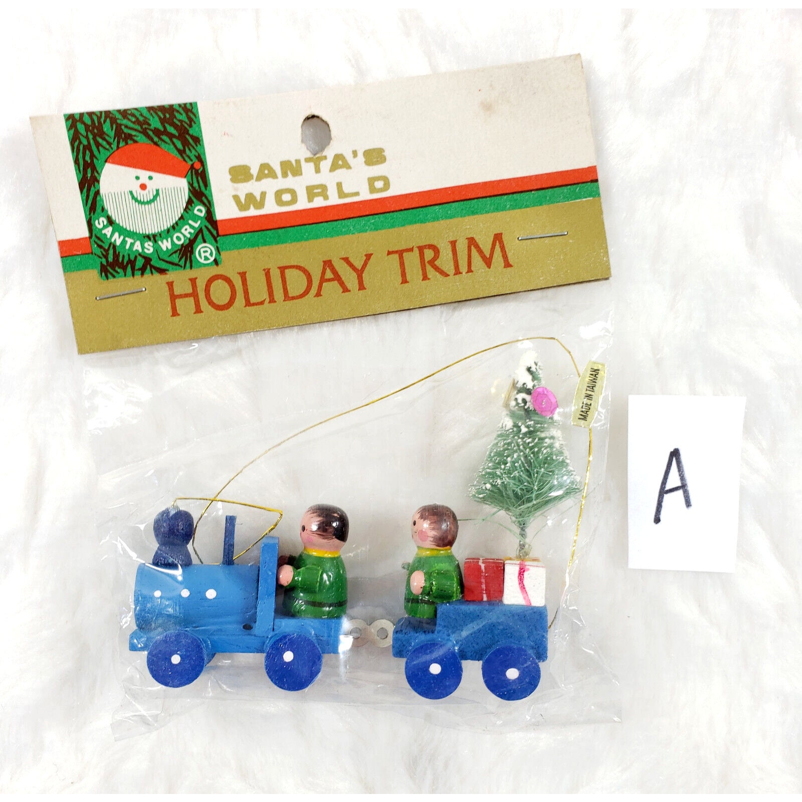 Vintage NOS Kurt Adler Santas World Holiday Trim Blue Wooden Etsy Vintage nos kurt adler santas world holiday trim blue wooden etsy