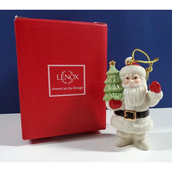 Lenox Very Merry Christmas Ornament Santa Claus Waving Tree Porcelain 856361