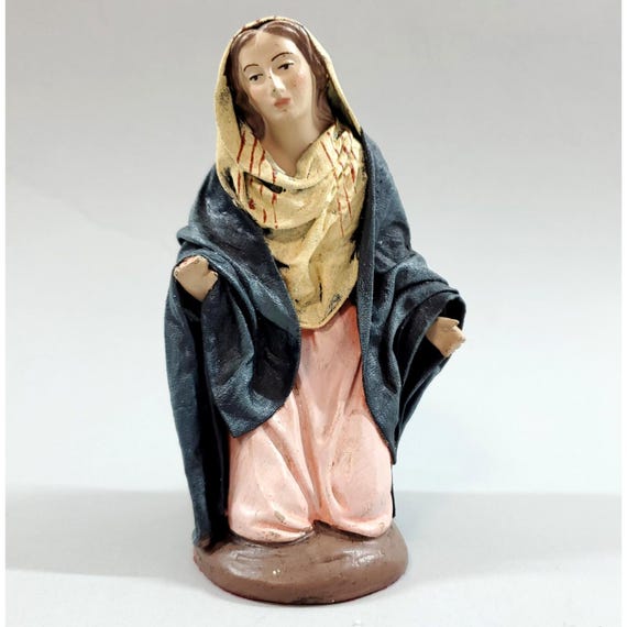 Vintage J Puig Llobera Spain Holy Family Nativity Mary Figurine