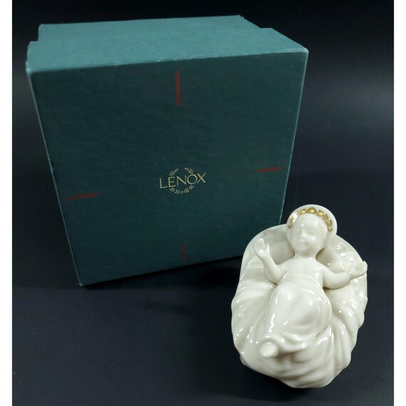 Lenox China Jewels Nativity Christmas Holy Family Figurine Baby Jesus 1993 w Box