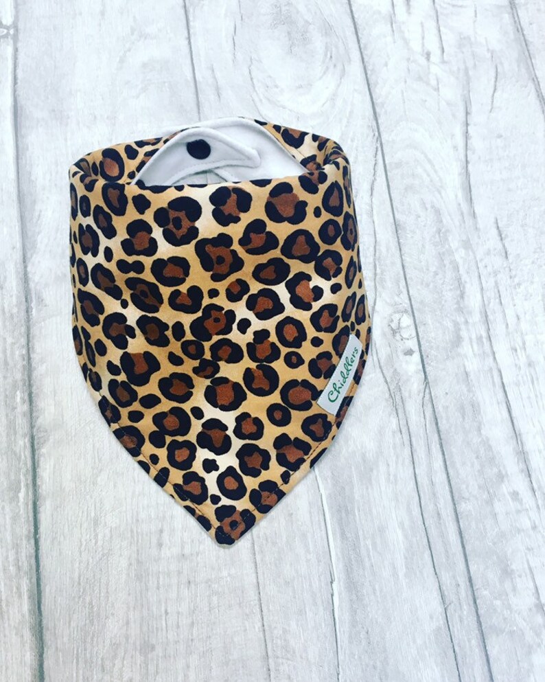 leopard print bib