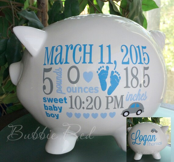 baby boy piggy bank