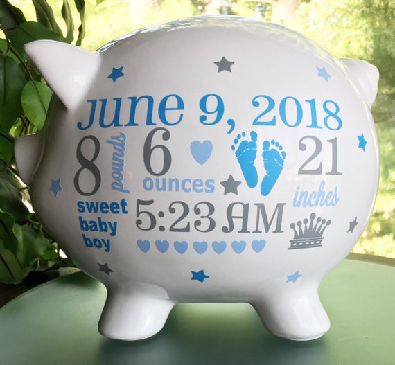 baby boy piggy bank