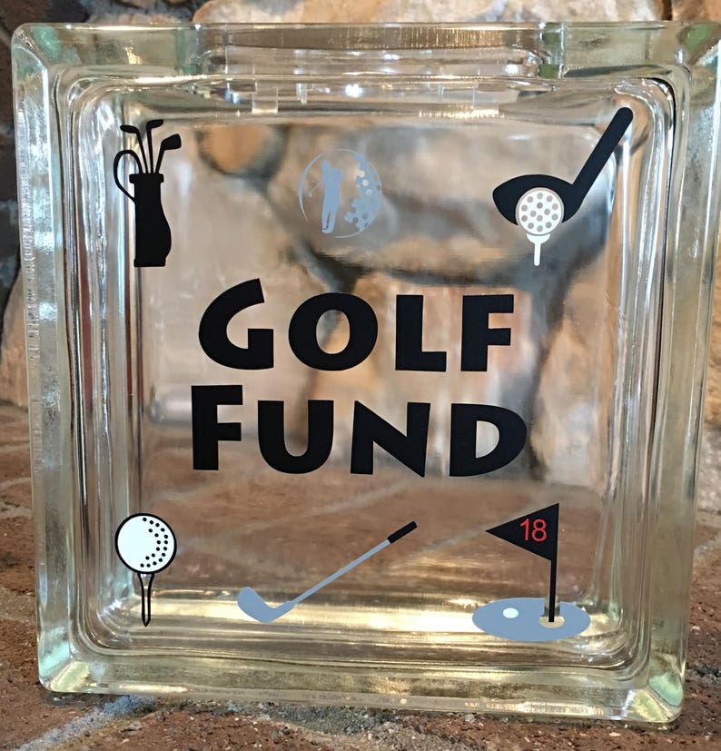Golf Fund Piggy Bank Adult Bank Golf Piggy Bank Etsy