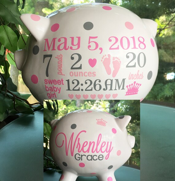 baby girl piggy banks