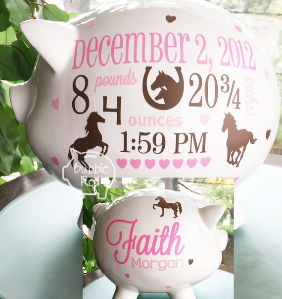 baby girl piggy bank