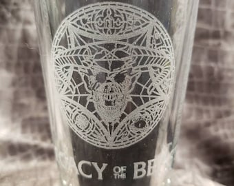 Iron Maiden Legacy of the Beast - Laser Etched Pint Glass