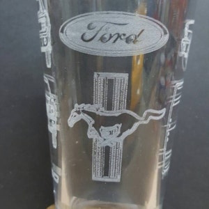 Ford Mustang 350GT design - Laser Etched Pint Glass
