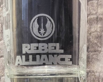 Star Wars - Rebel Alliance - Laser Geätzte Felsen Glas