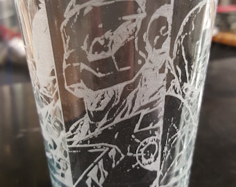 Edad de Ultron - Avengers Assemble - Vidrio de pinta grabada láser