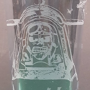 Iron Maiden Aces High - Lasergeätztes Pint Glas