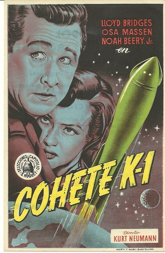 Rocketship X M Expedition Moon 1950 Vintage Spanish Movie Etsy Rocketship X M Expedition Moon 1950 Vintage Spanish Movie Etsy