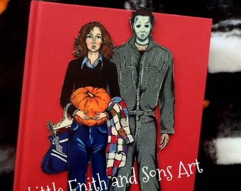 Michael Myers & Laurie Strode - Halloween Bookmark Paperdoll - Perfect for Book Lovers or for just Holiday Decorations