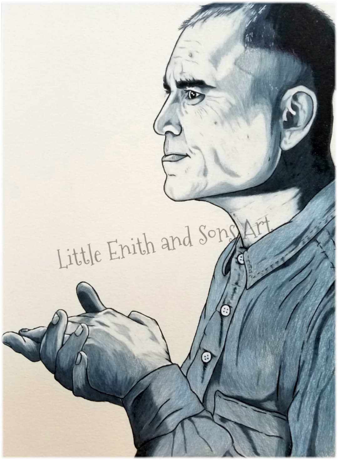SLING BLADE Karl Childers Movie Character Art Print Wall Art, Billy Bob
