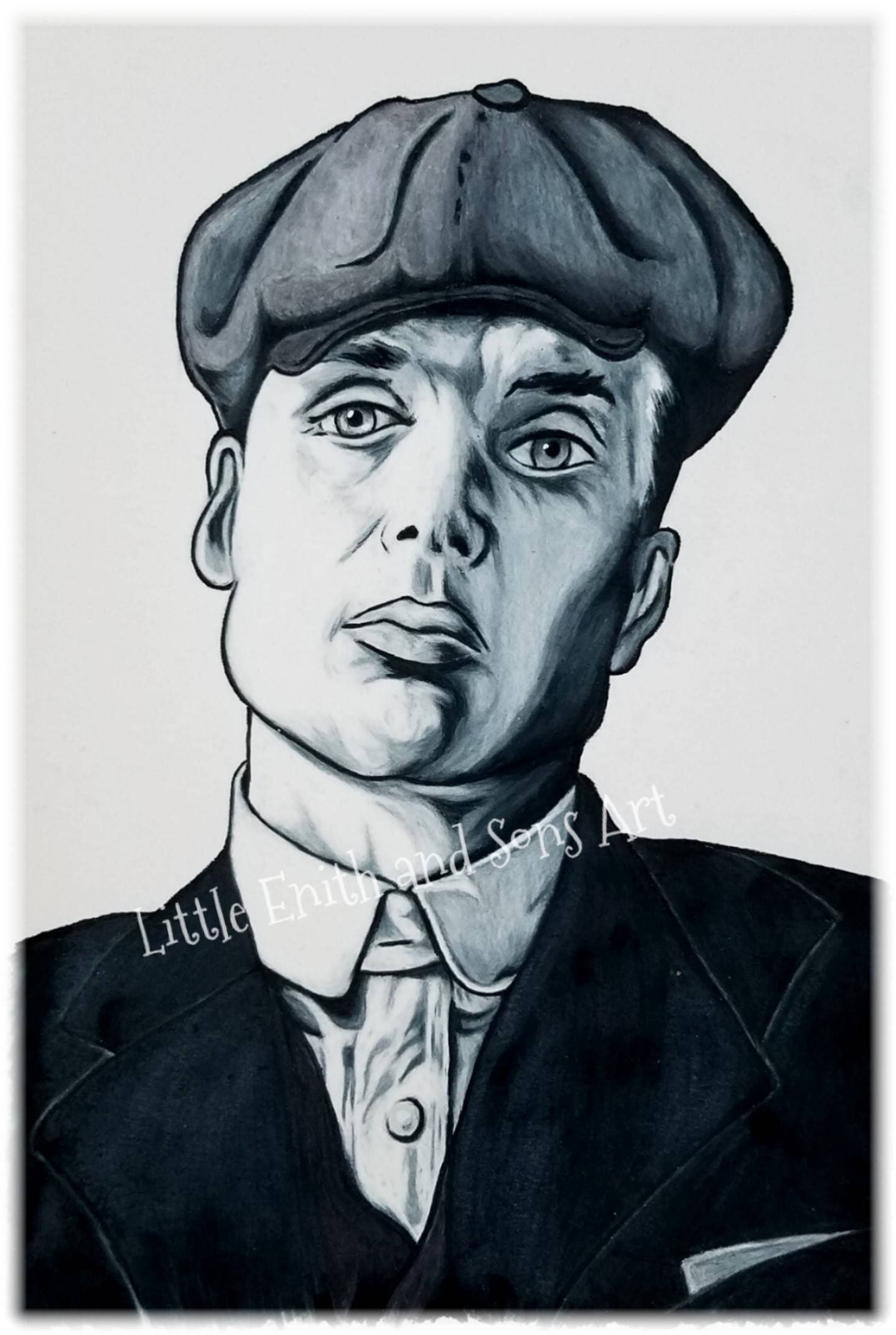 Tommy Shelby Art  Art, Blind drawing, Peaky blinders