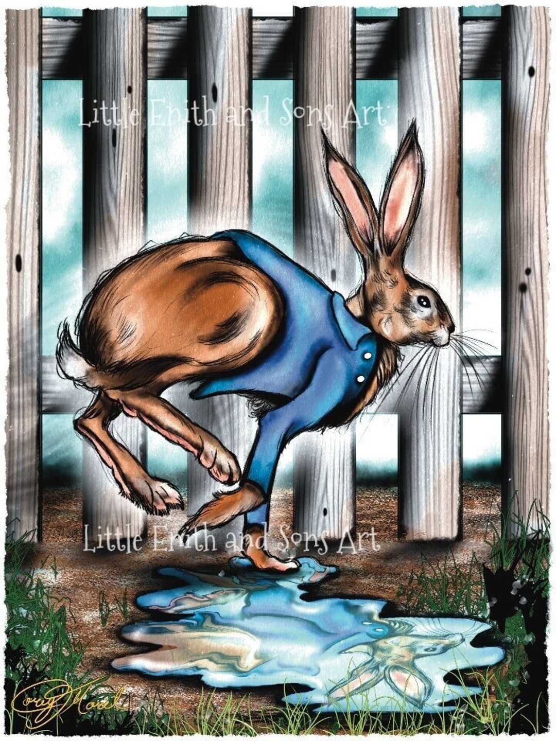 OH, PETER - Peter Rabbit Art Print, Magnets and Stickers - Etsy