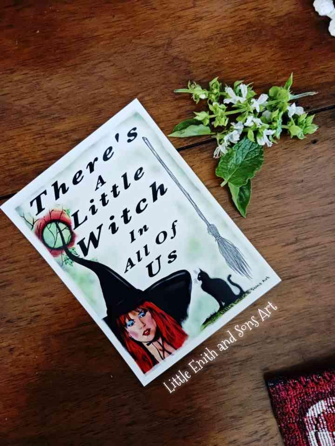 PRACTICAL MAGIC There's a Little Witch in All of Us - Art Print, Magnet ...