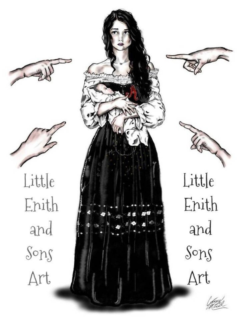 Scarlet Letter HESTER PRYNNE Art Print image 1