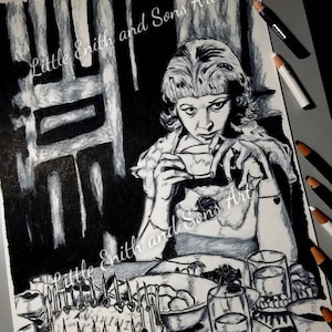Blanche Dubois - A Streetcar Named Desire - Movie Character Art Print, Magnets andStickers - Vivien Leigh