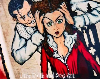 Gone With The Wind Sticker, Magnets, Art Print - Vivien Leigh, Clark Gable. Old Hollywood