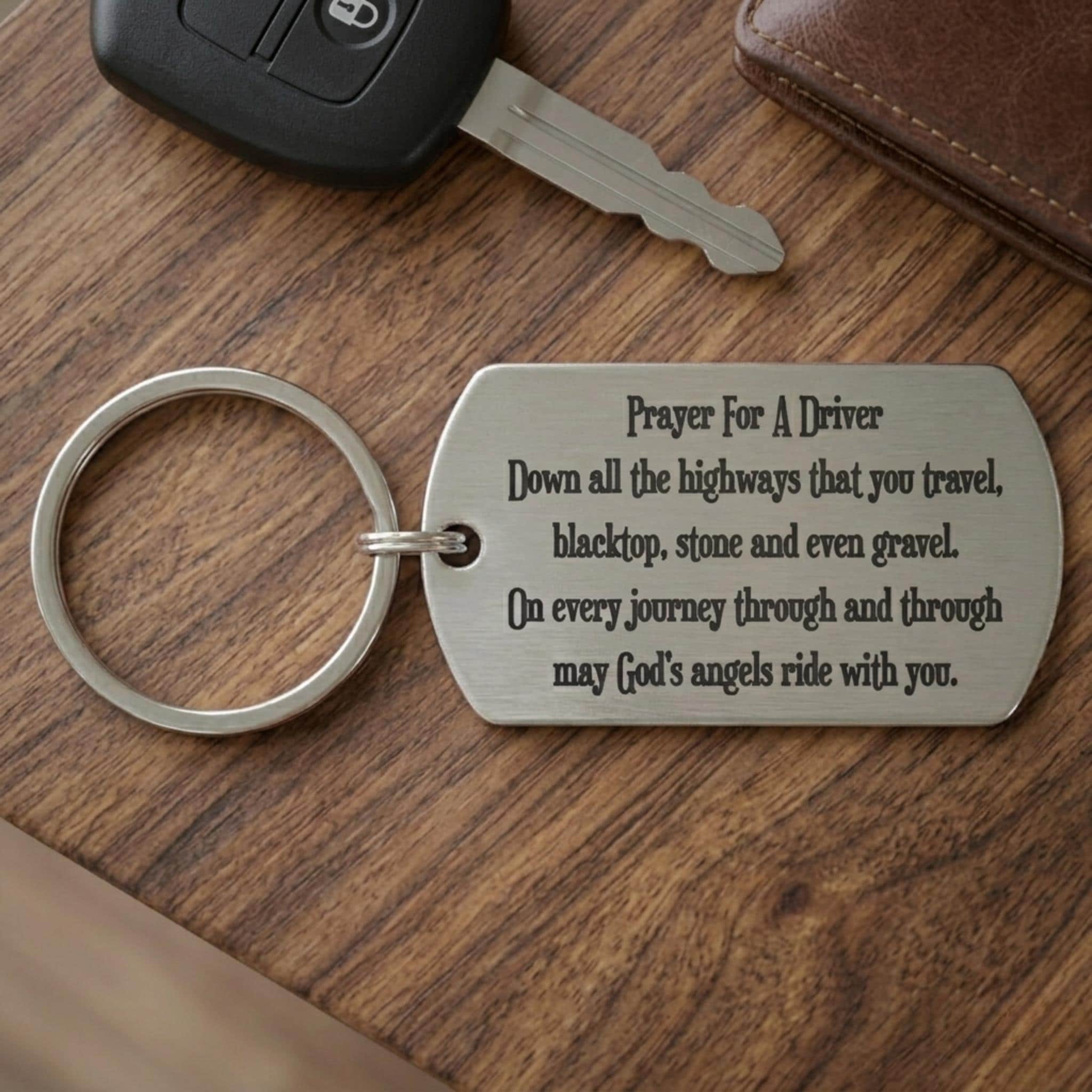 Prayer for A Driver Keychain, 16th Birthday Present, First New Car